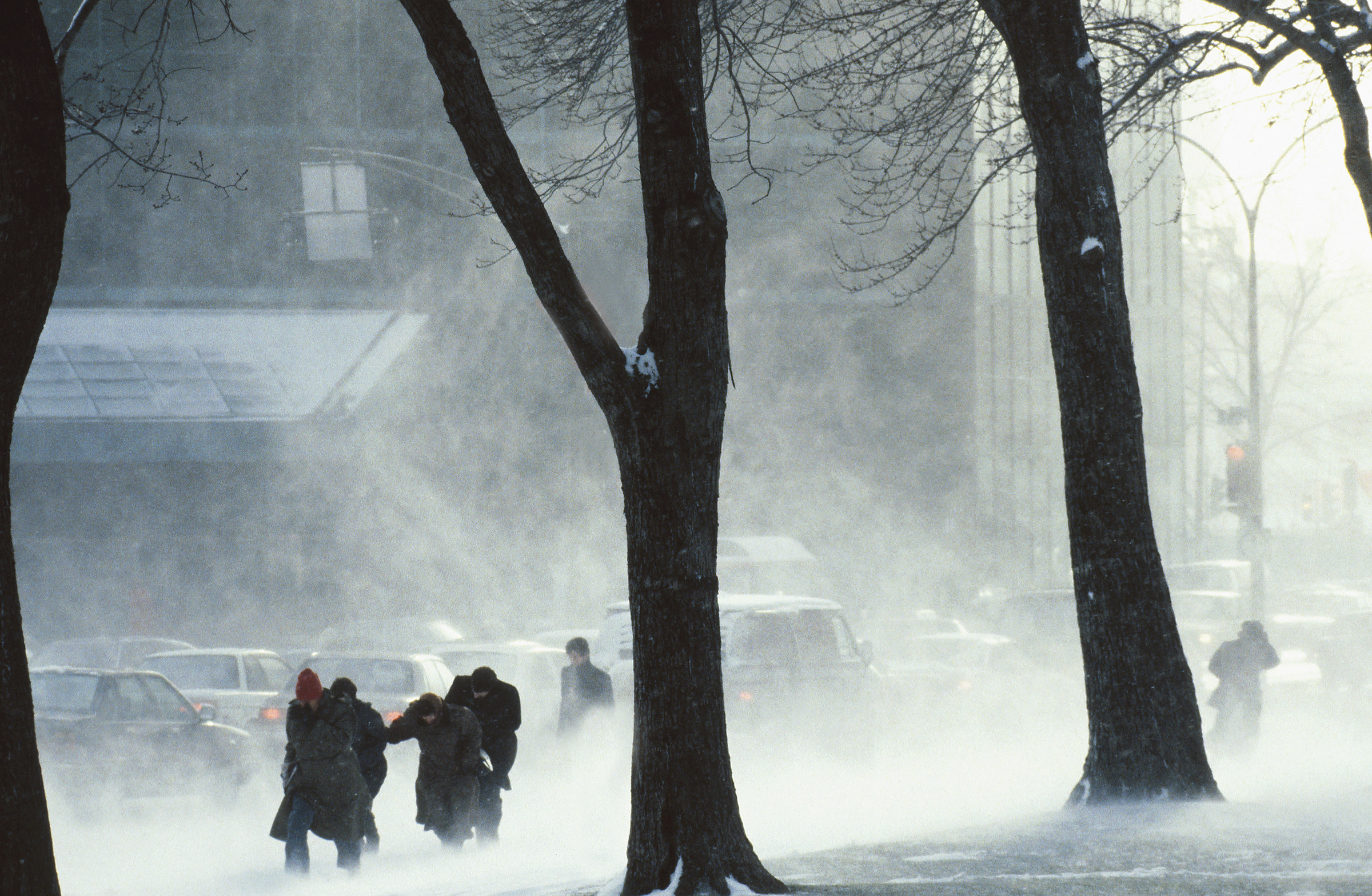 Photo provided by Environment Canada (photo.com) “ People huddle against the cold wind”.